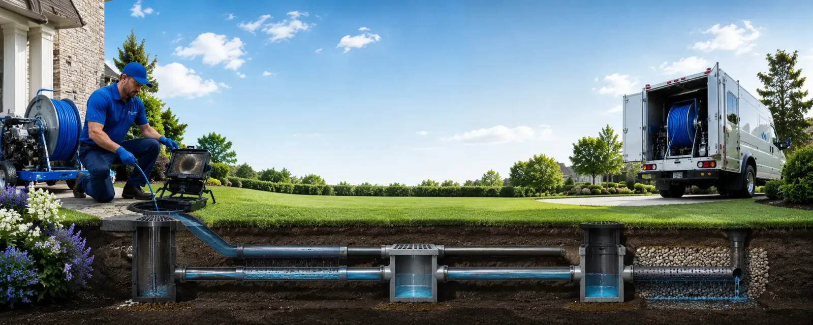Outdoor drain cleaning information for Livingston, WI